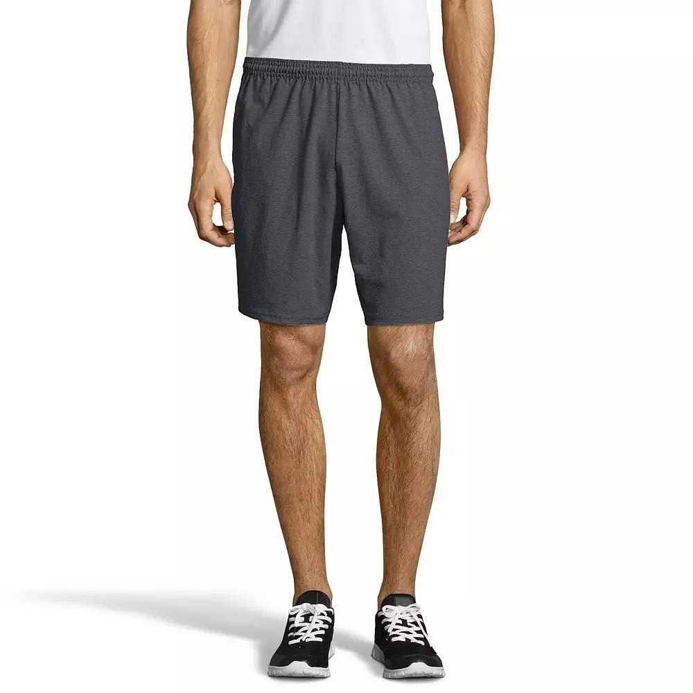 Big & Tall Hanes® Jersey Pocket Shorts, Men's,  Product Image