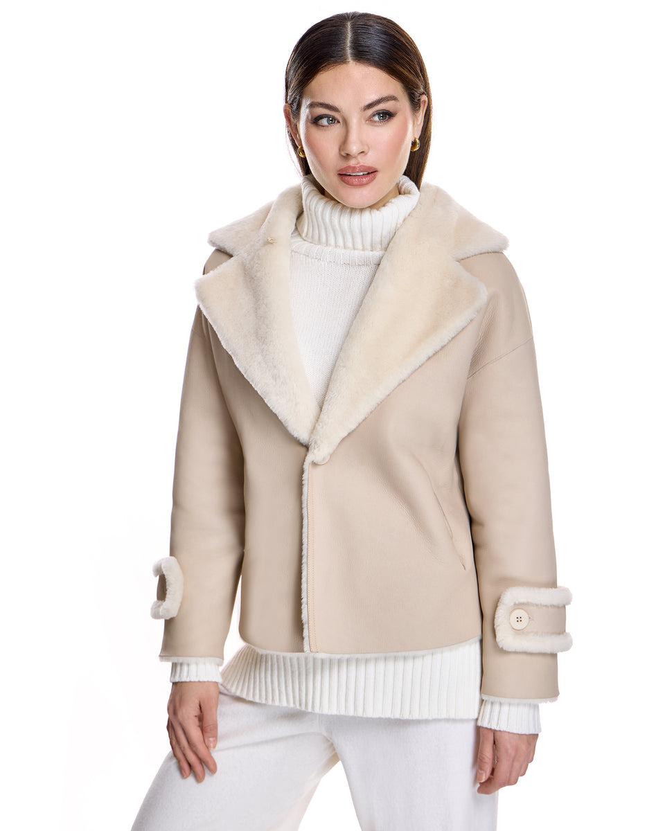 REVERSIBLE SHEARLING LAMB JACKET Product Image