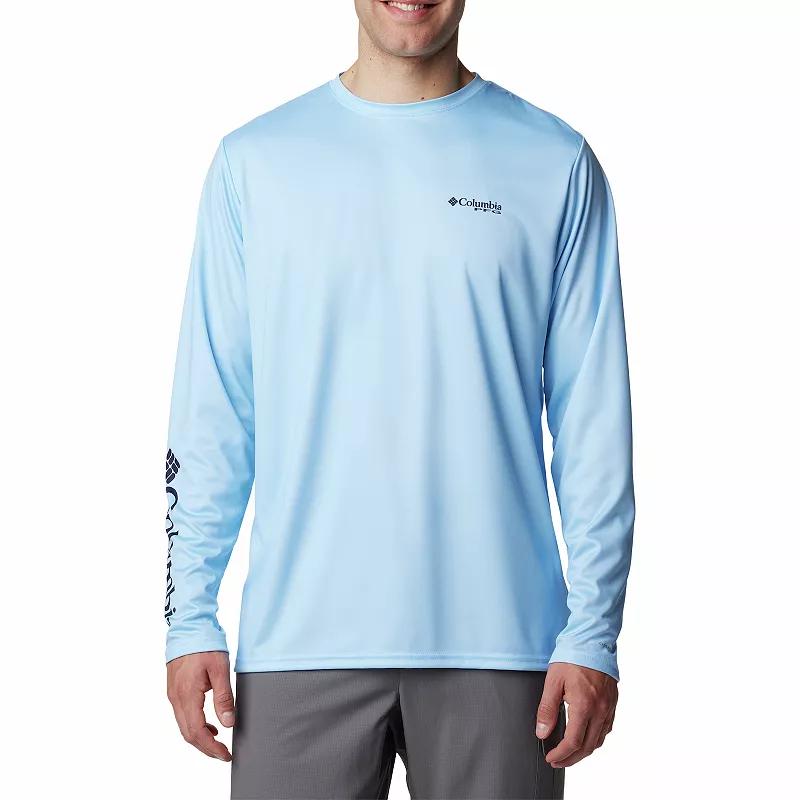 Columbia Mens PFG Terminal Tackle Fins and Stripes Long Sleeve Shirt- Product Image