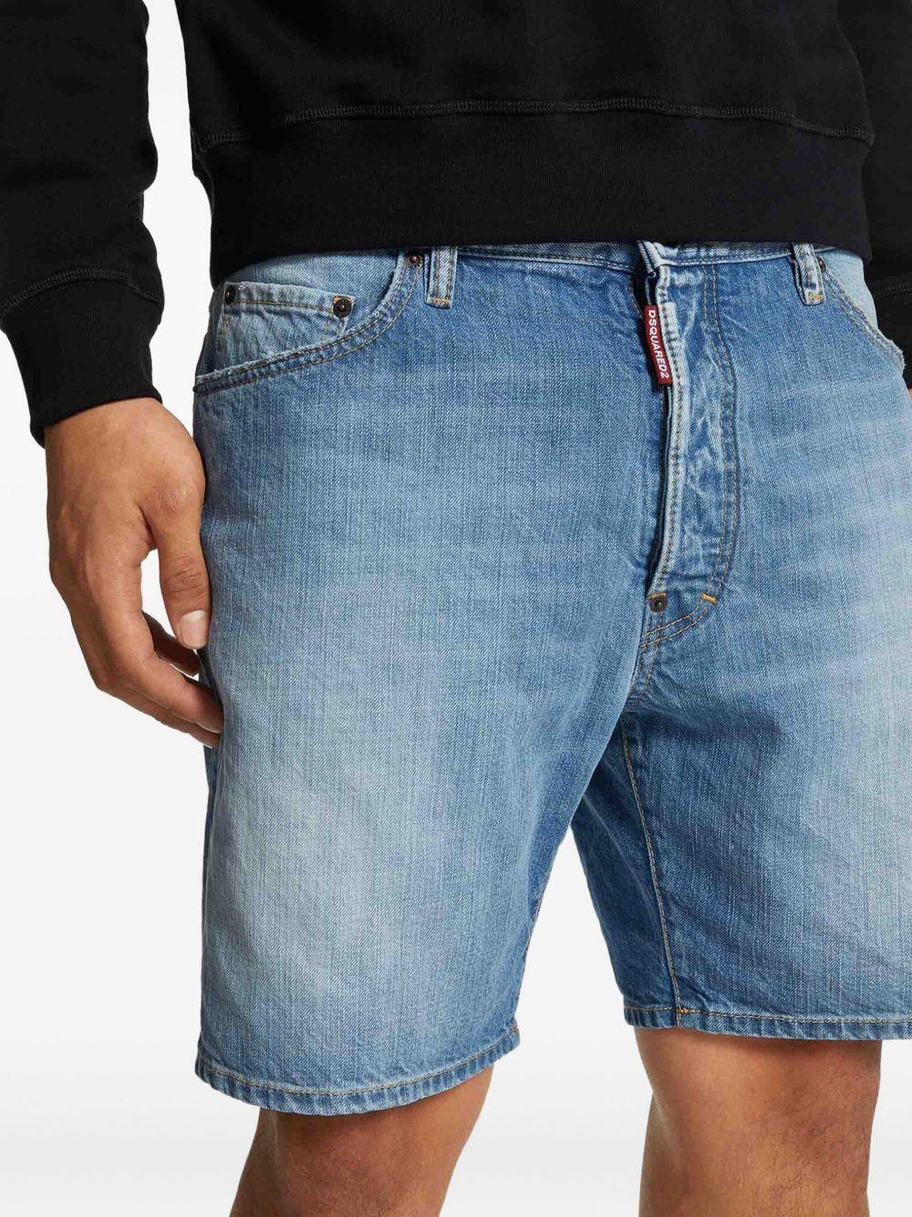 cotton denim shorts Product Image