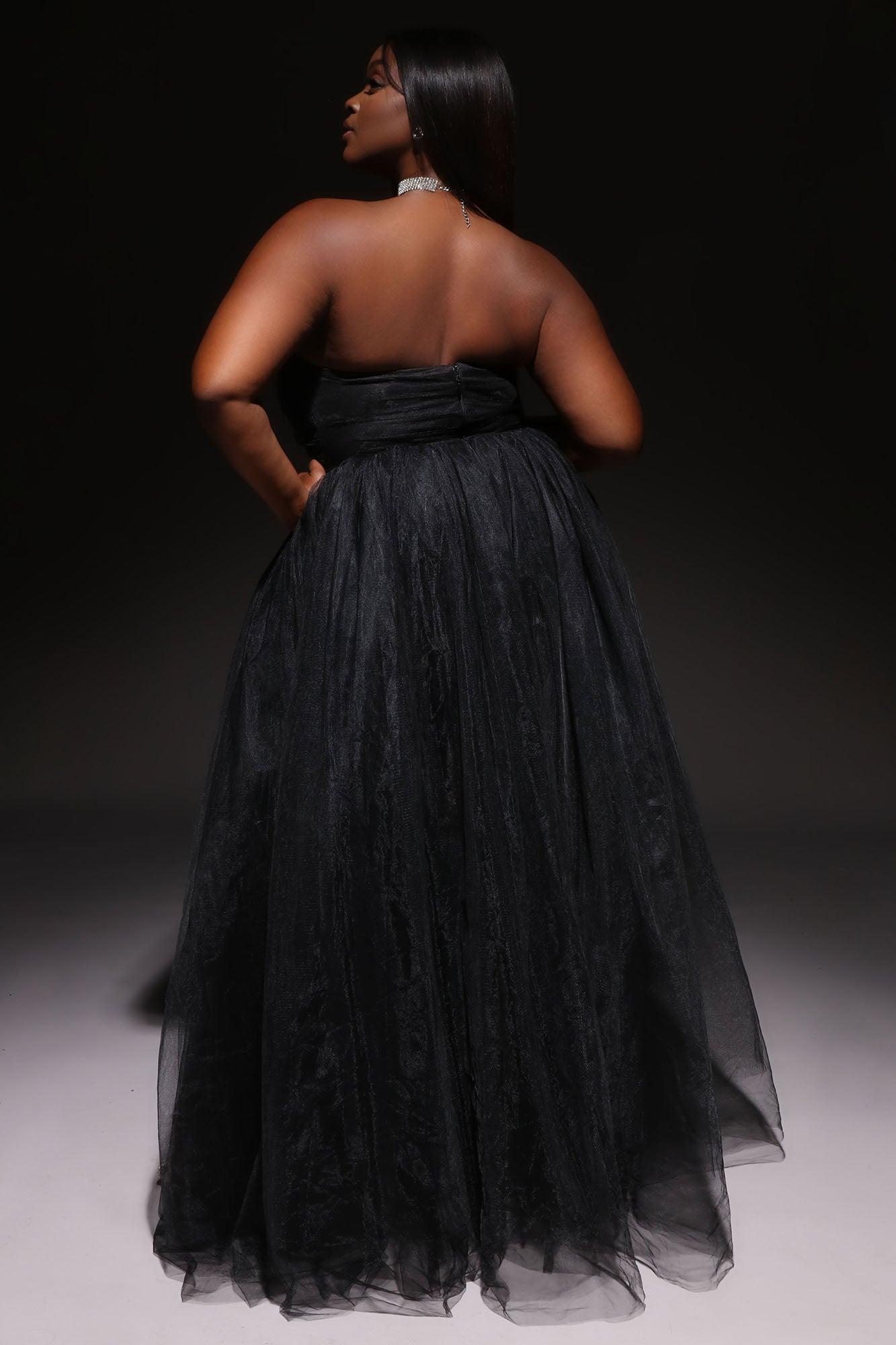 Elle Tulle Gown - Black Female Product Image