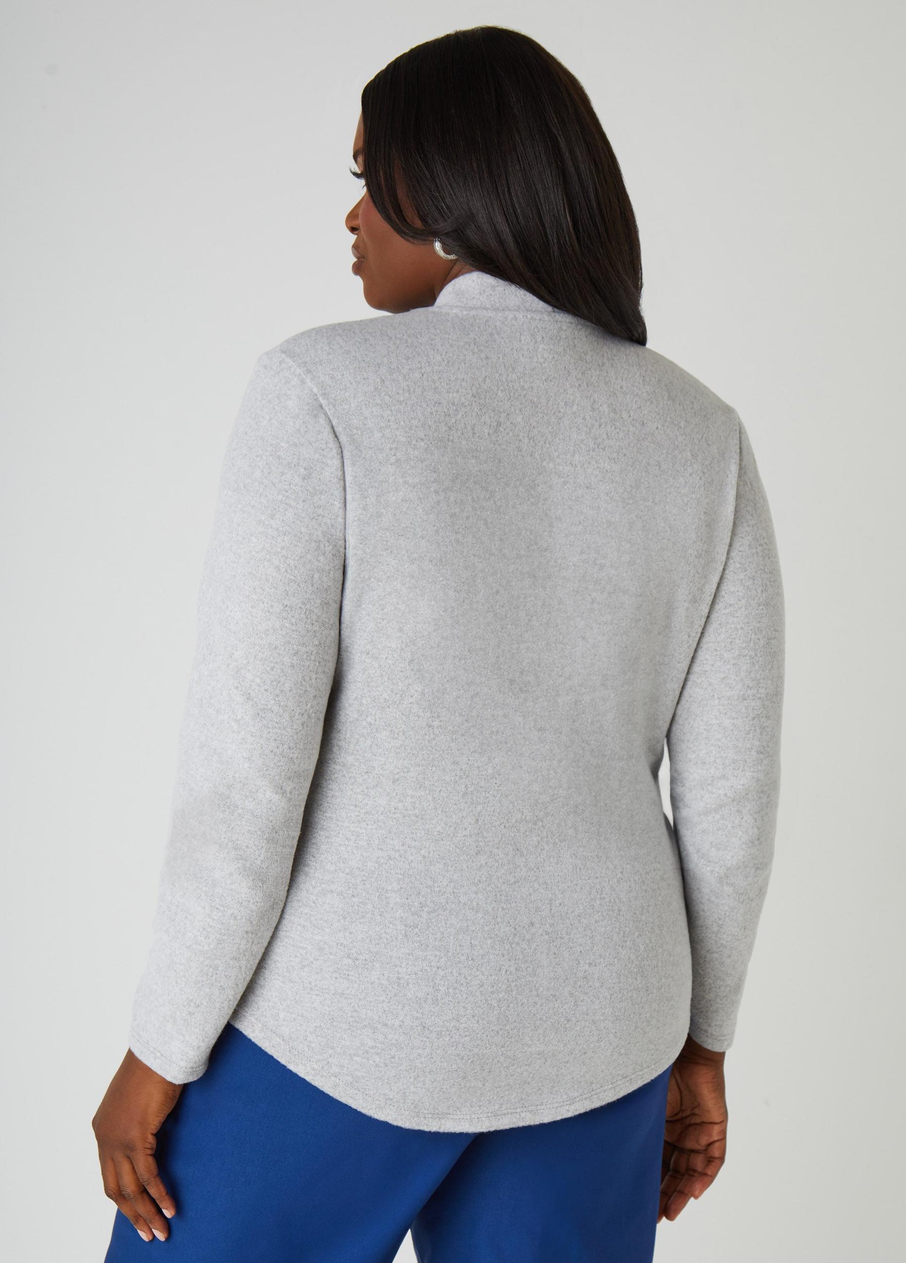 Faux Wrap Hacci Knit Top Product Image