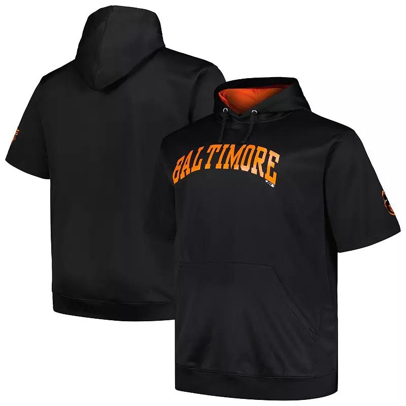 Men's Profile Black San Francisco Giants Big & Tall Contrast Short Sleeve Pullover Hoodie,  Product Image