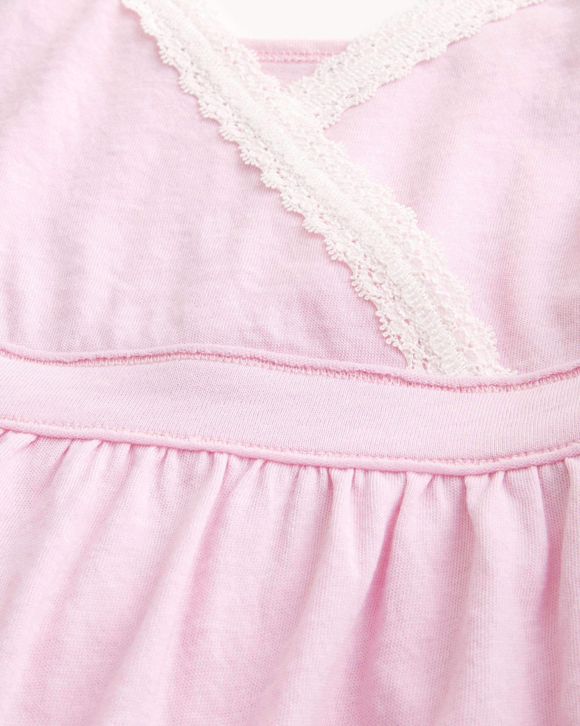 Lace Trim Babydoll Top Product Image