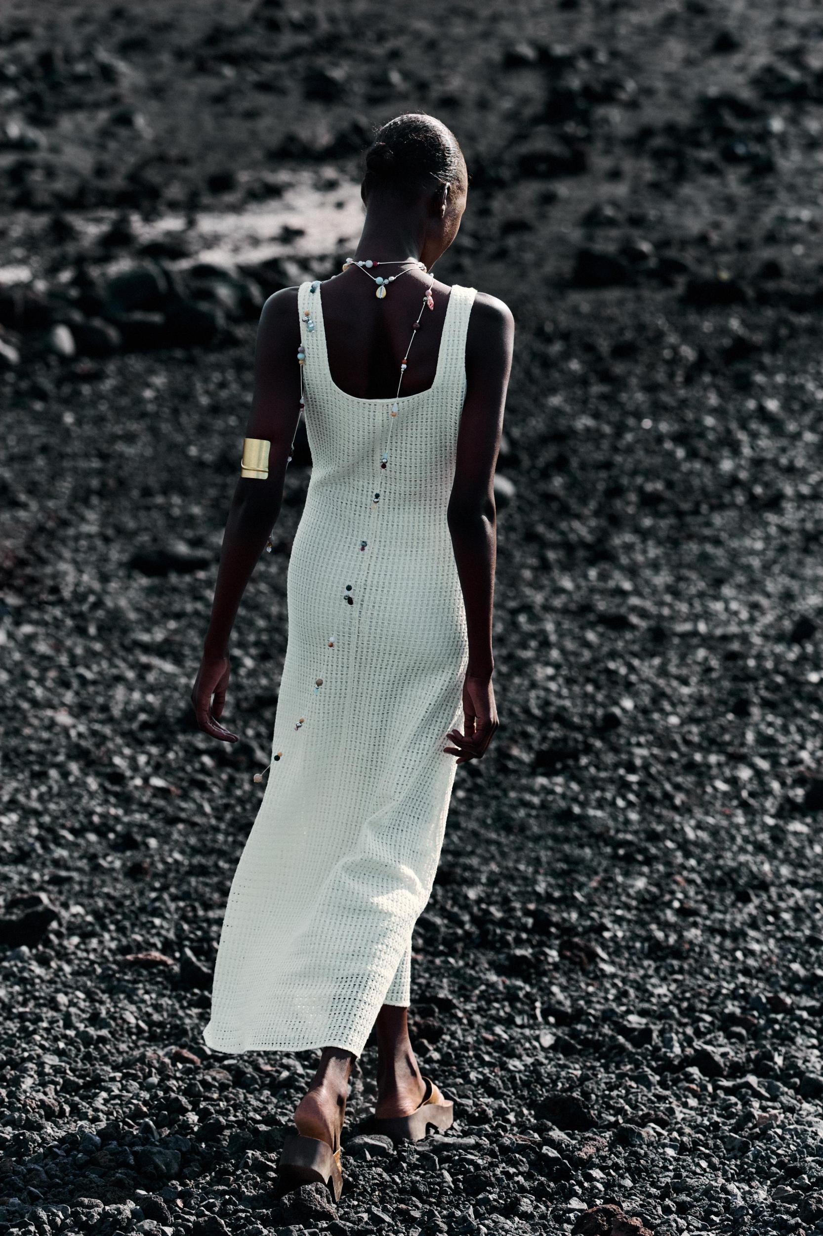 CROCHET MIDI DRESS Product Image