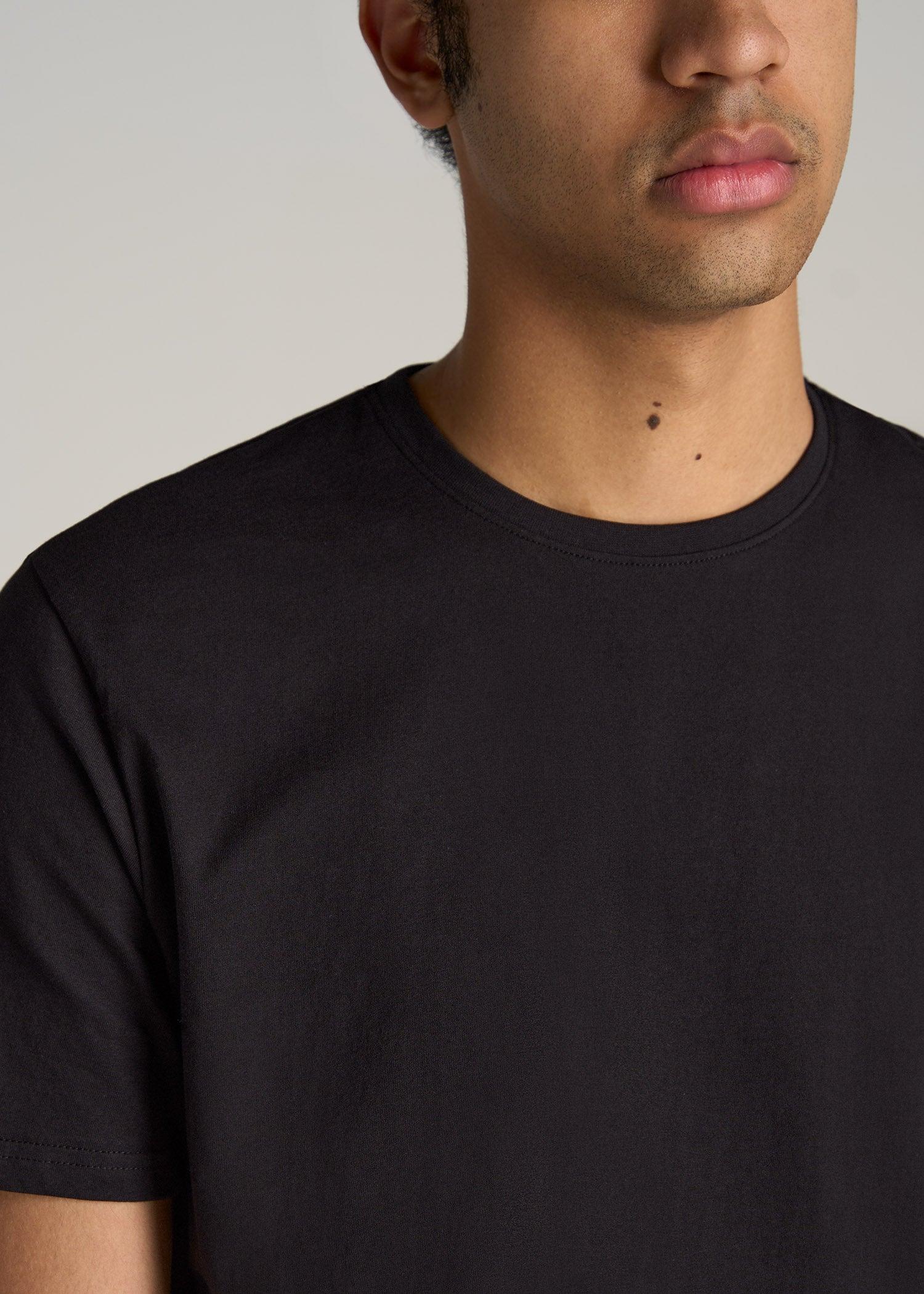 The Everyday Regular Fit Crewneck T-Shirt for Tall Men in Black Male Product Image