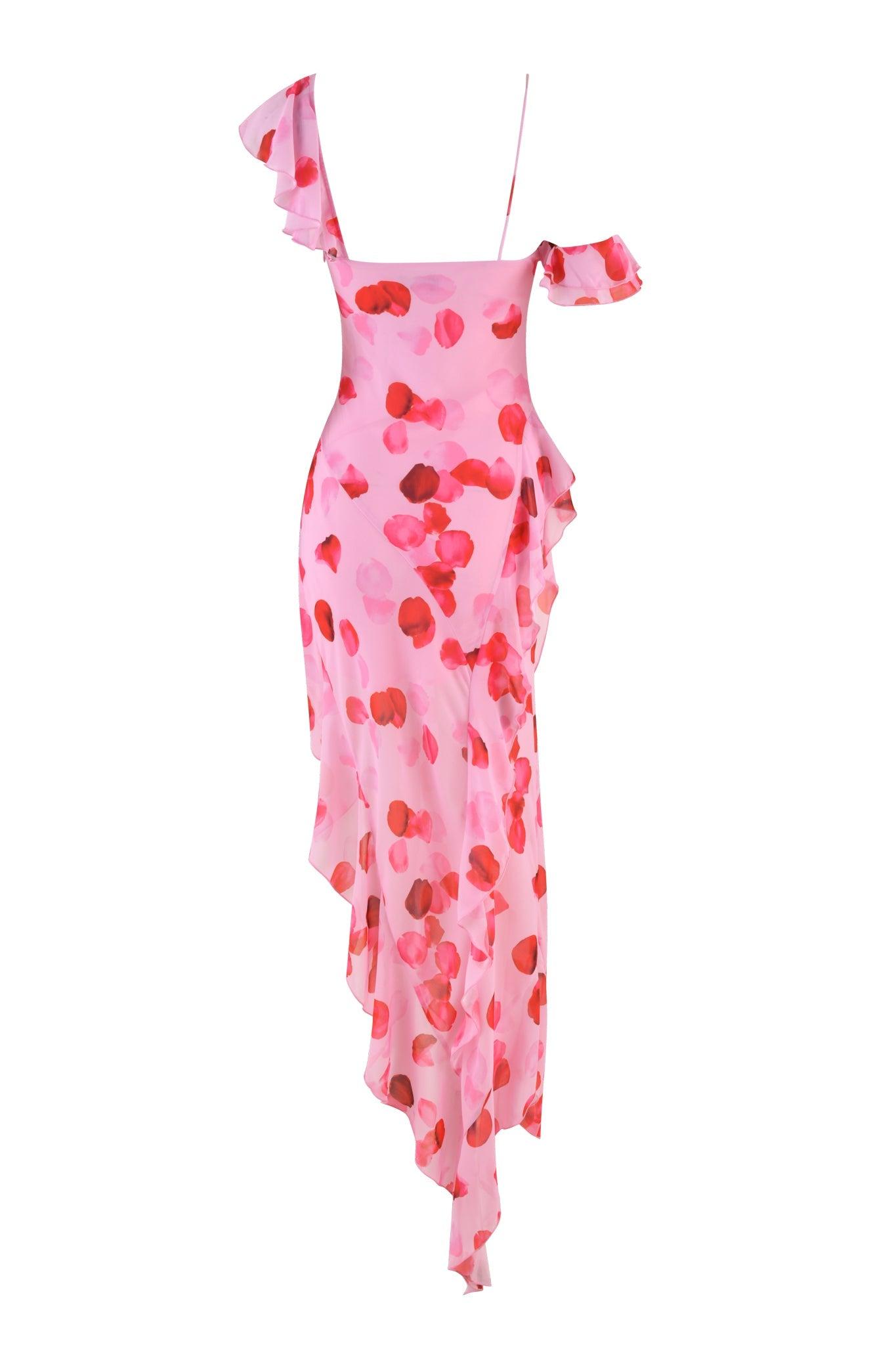 JULIETTA MAXI DRESS - PINK : PEACH PRETTY PETAL Product Image