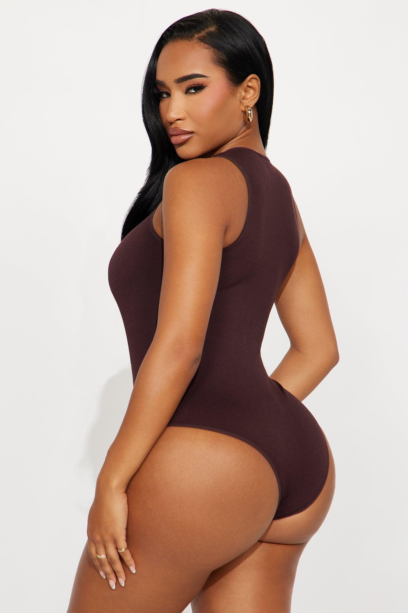 Cindy Seamless Bodysuit - Brown Female Product Image