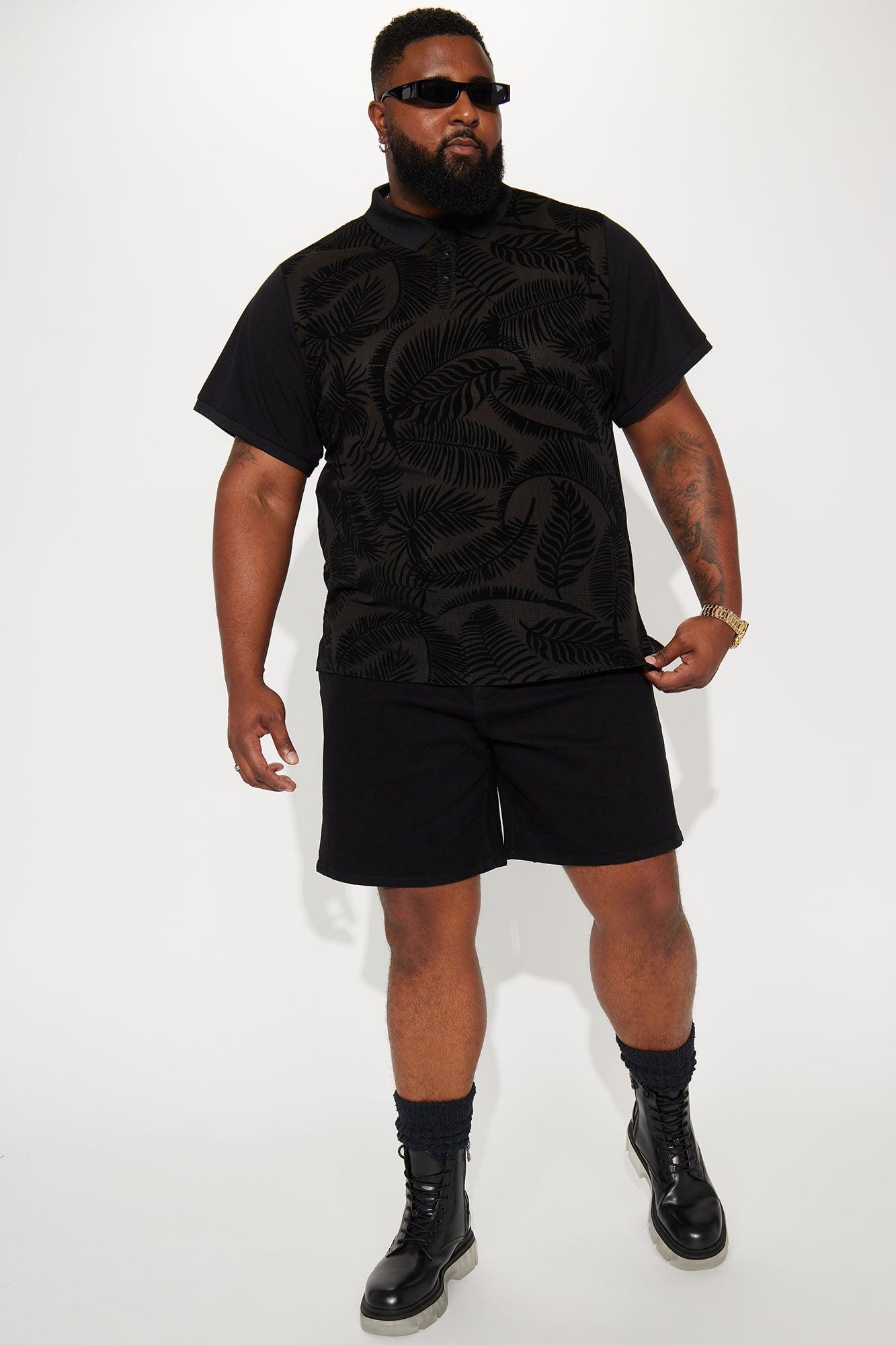 Mike Relaxed Denim Shorts - Black Product Image
