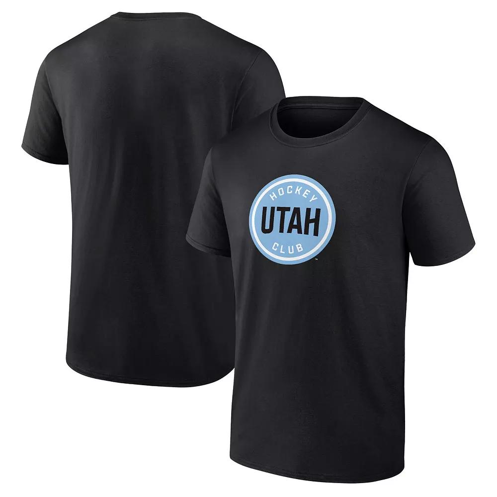 Men's Fanatics Black Utah Hockey Club Draft Logo T-Shirt,  Product Image