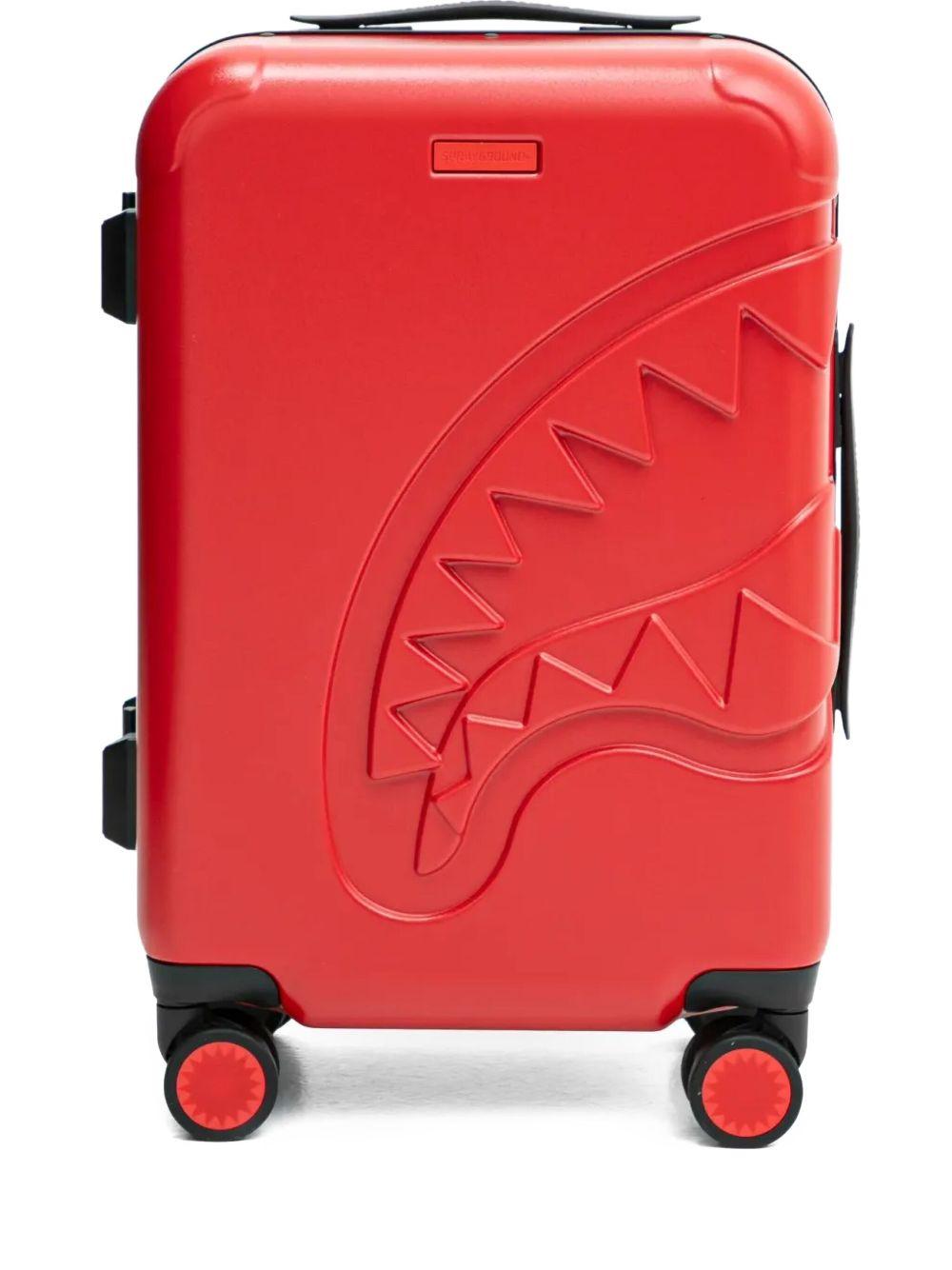 shark teeth-motif hard-shell suitcase Product Image