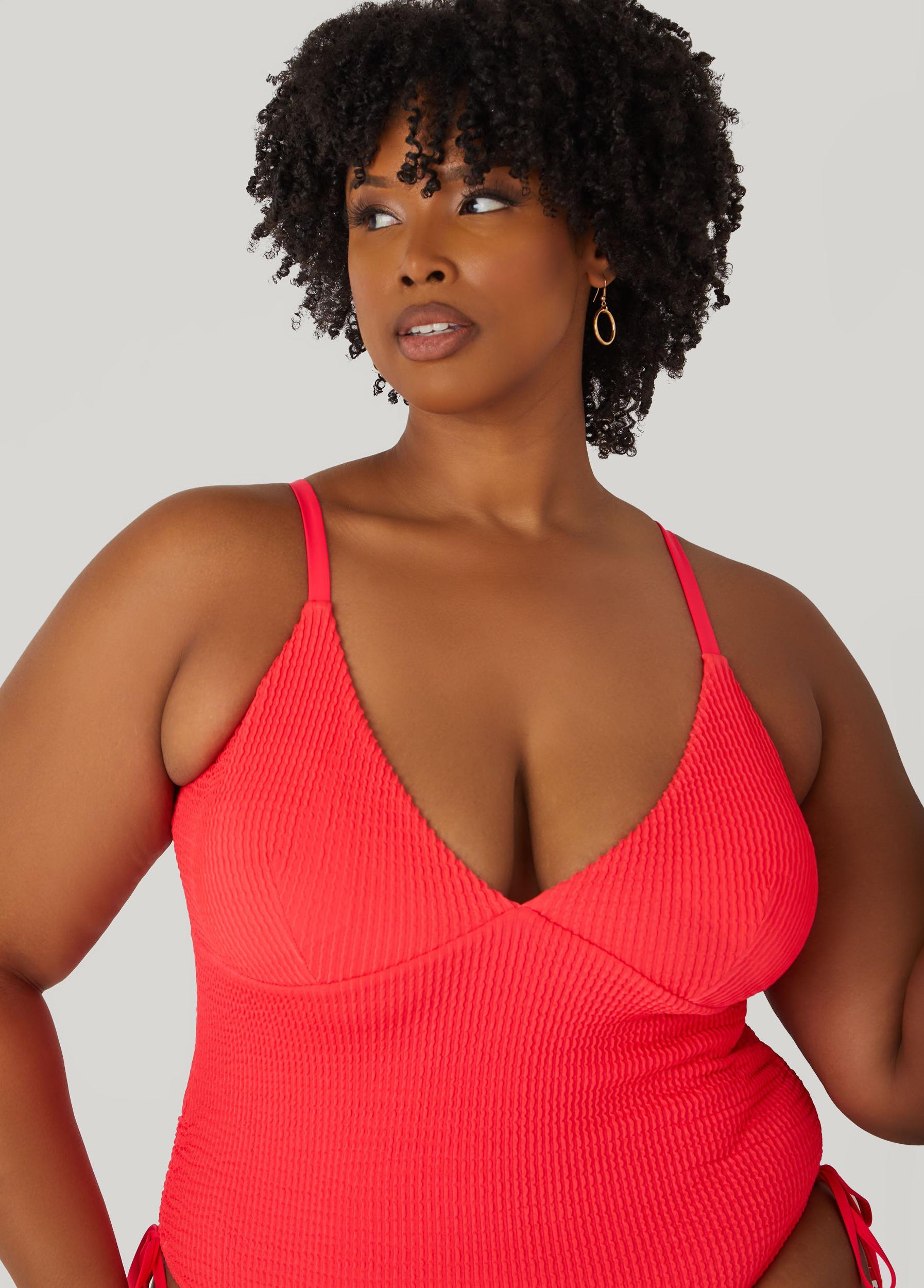 Betsey Johnson Textured Swimsuit Product Image
