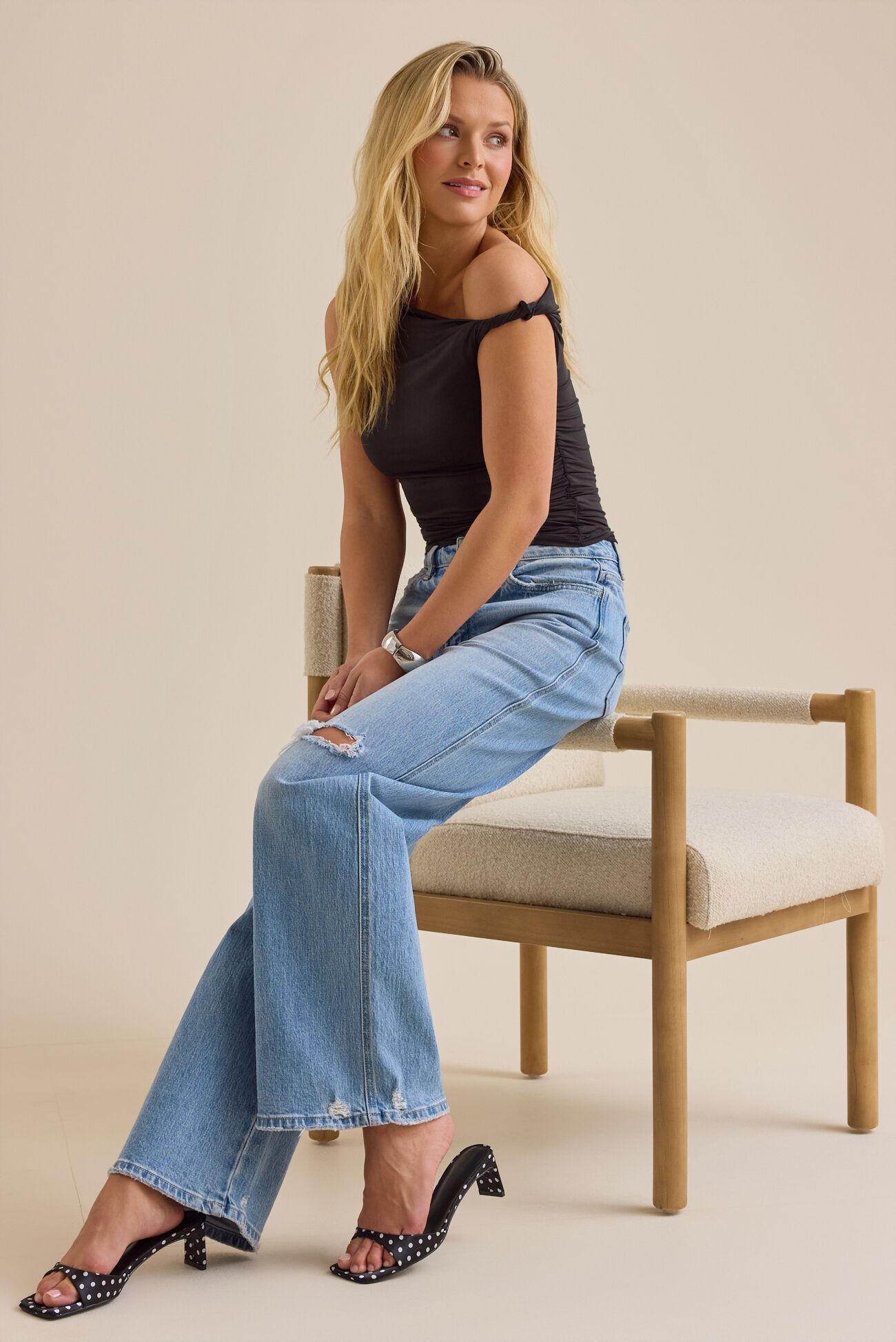 Annie Asymmetrical Twist Neck Top Product Image