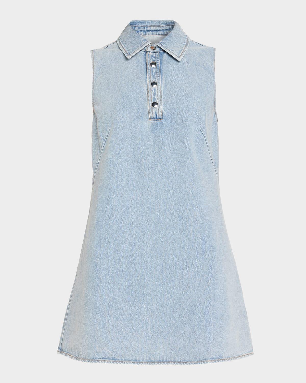 FRAME The City Shift Denim Dress In Blue Product Image