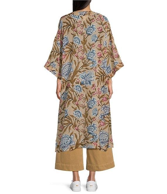 Ariat Flora Sheer Georgette 3/4 Sleeve Open Front Duster Product Image