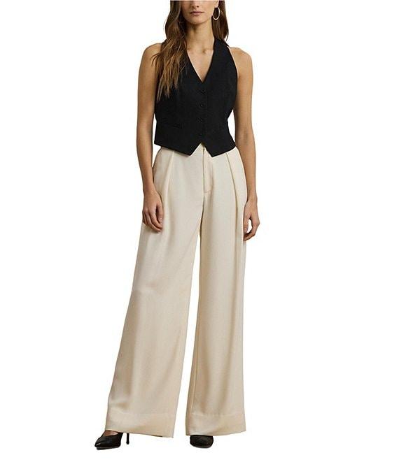 Lauren Ralph Lauren Cotton-Blend V-Neck Sleeveless Vest Product Image