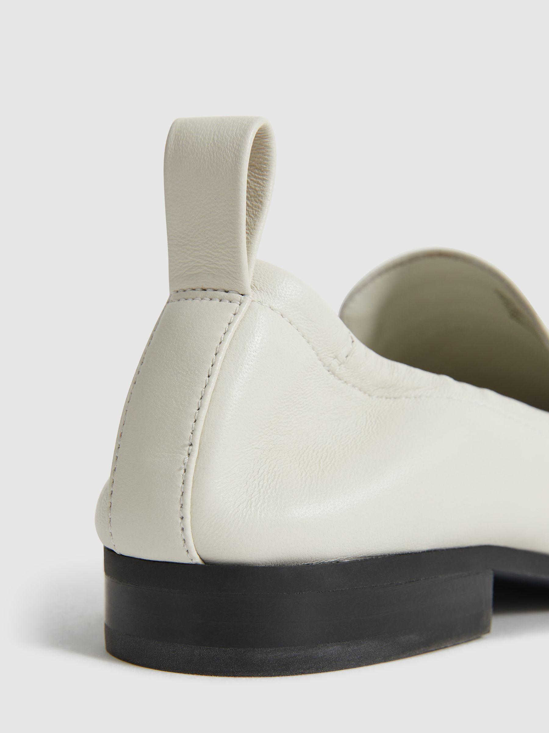 Leather Loafers in Off White Product Image