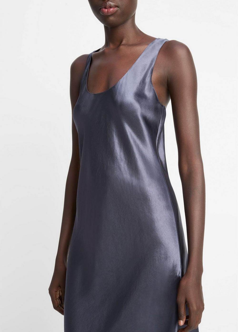 Satin Bias Tank Dress Product Image