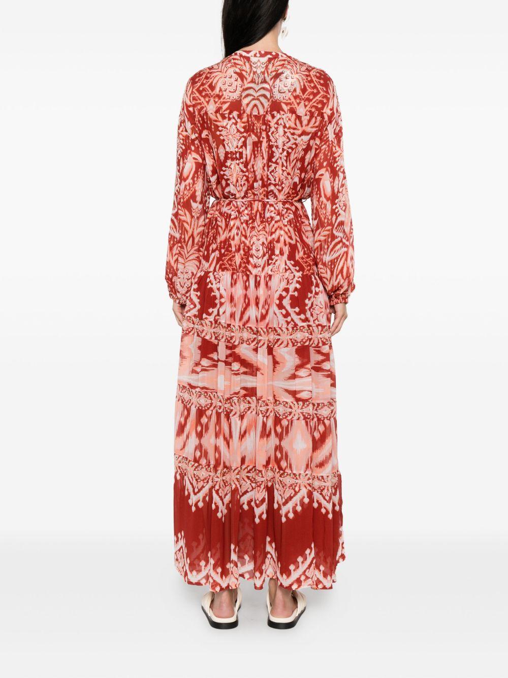 tropical-print maxi dress Product Image