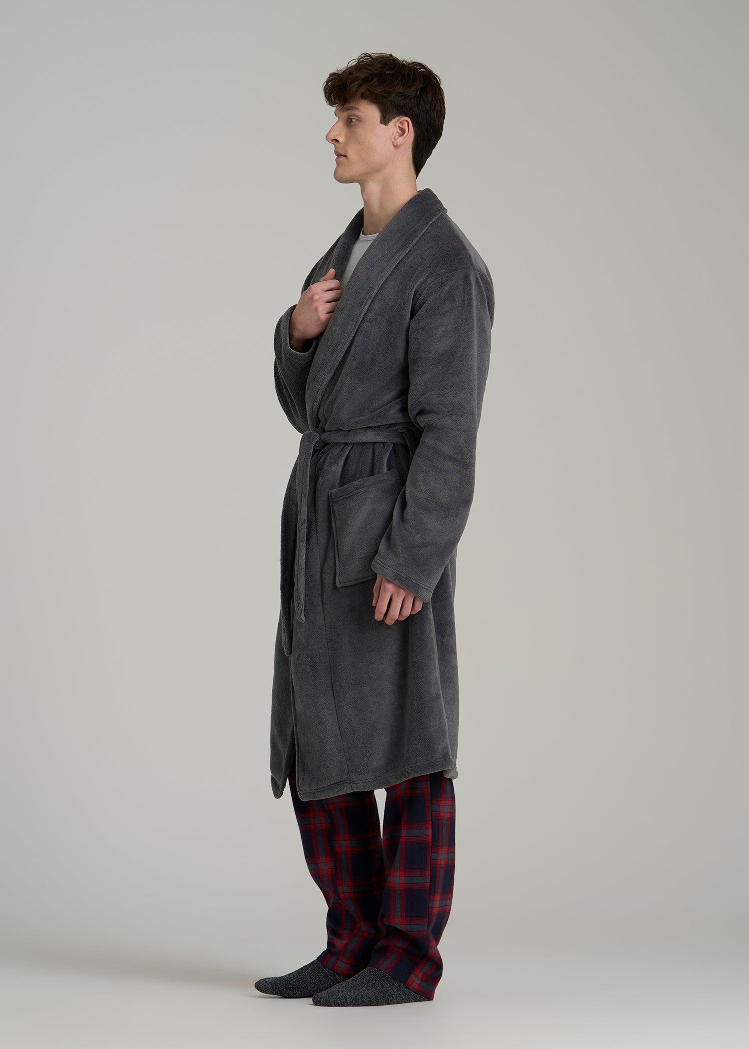 Robe for Tall Men in Charcoal Male Product Image