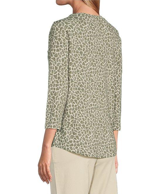 Tommy Bahama Ashby Safari Spot Scoop Neck 3/4 Sleeve Tee Shirt Product Image