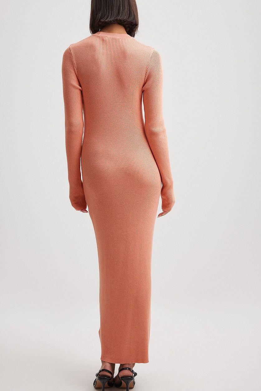 Ribbed Knitted Midi Dress Product Image