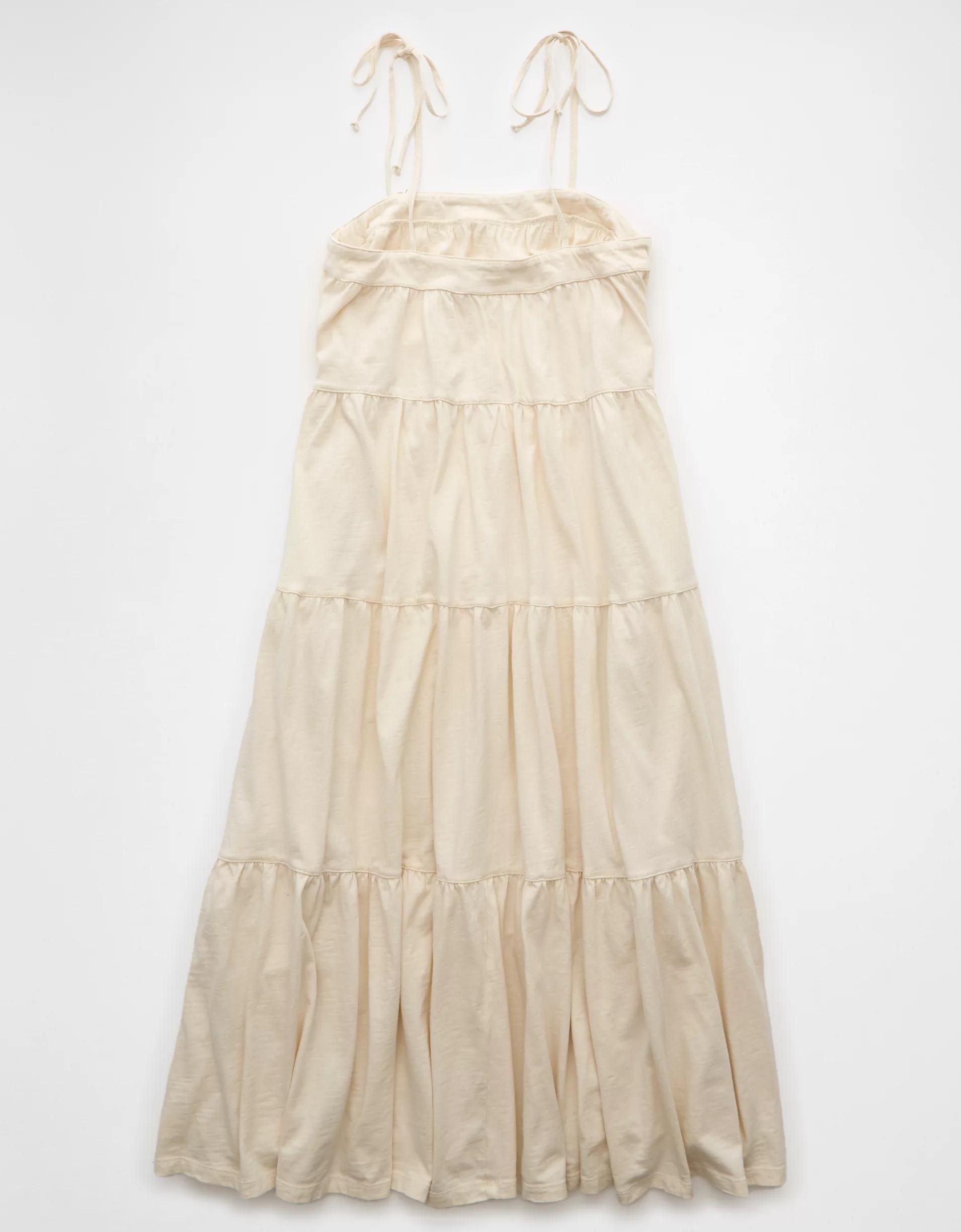 AE Sunchaser Knit Tie Shoulder Maxi Dress Product Image