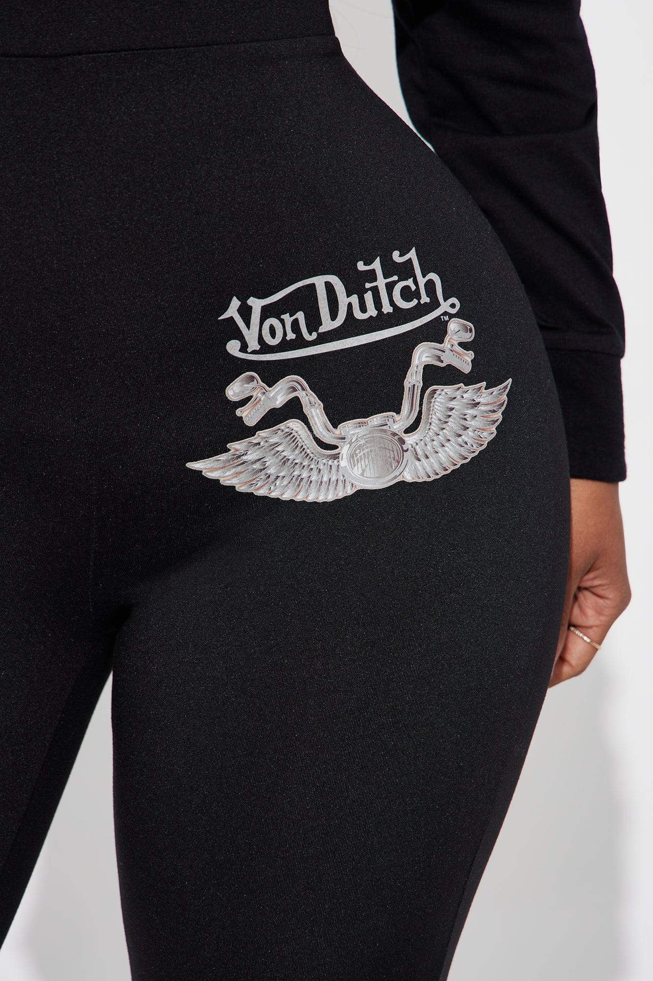 Von Dutch Hit The Road Flare Pant - Black Product Image