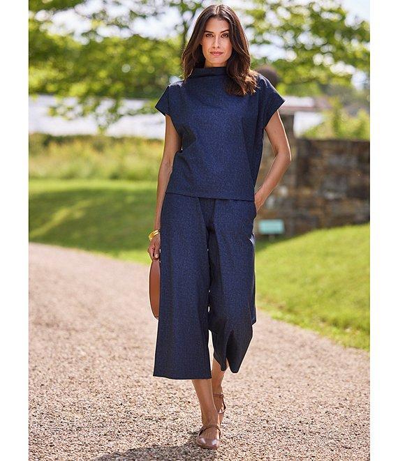 Jude Connally Lolly Jude Cloth Wrinkle Free Wide Leg Flat Front Cropped Pants Product Image