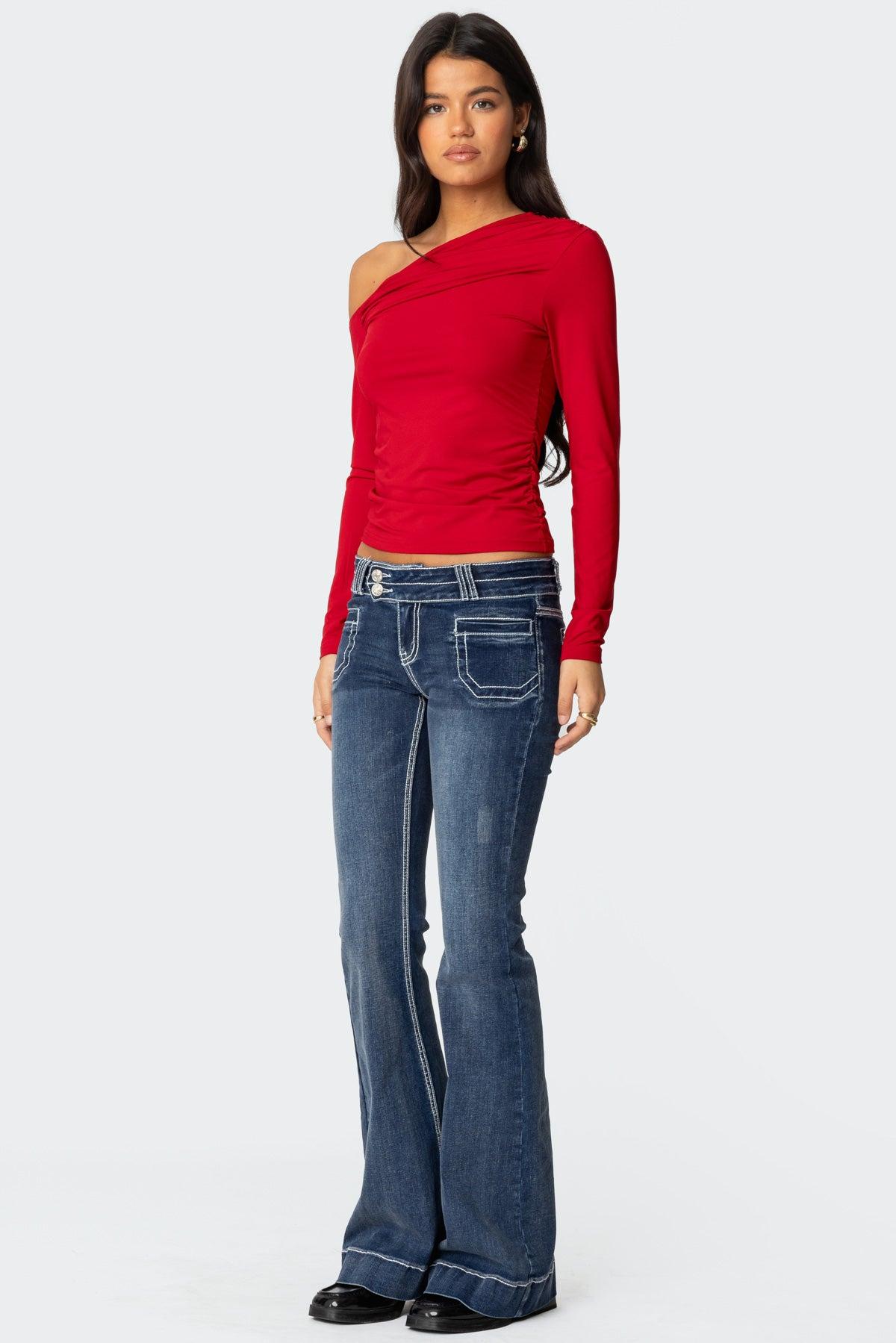 Ronnie Asymmetric Long Sleeve Top Product Image