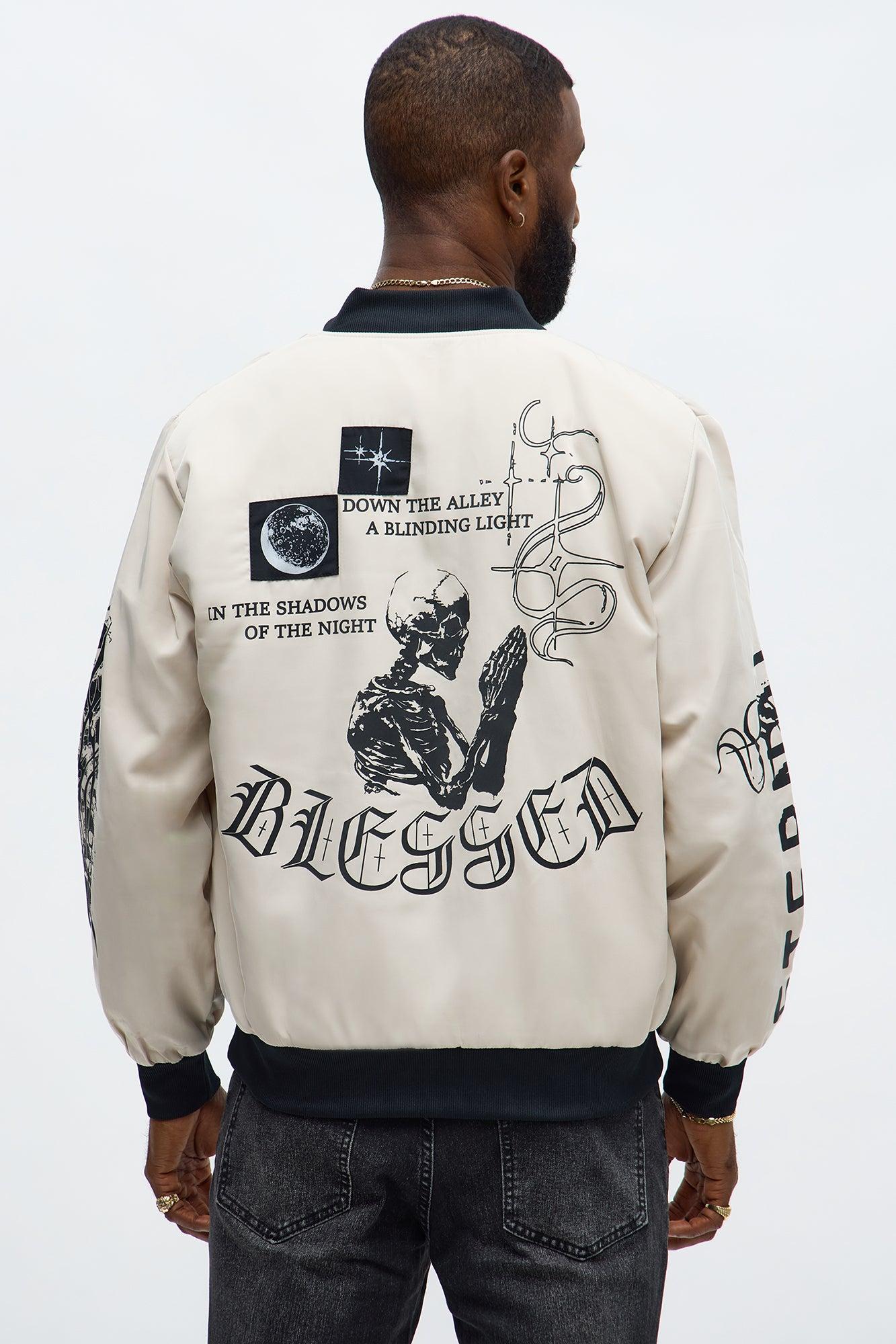 Eternal Blessings Bomber Jacket - Khaki/combo Product Image
