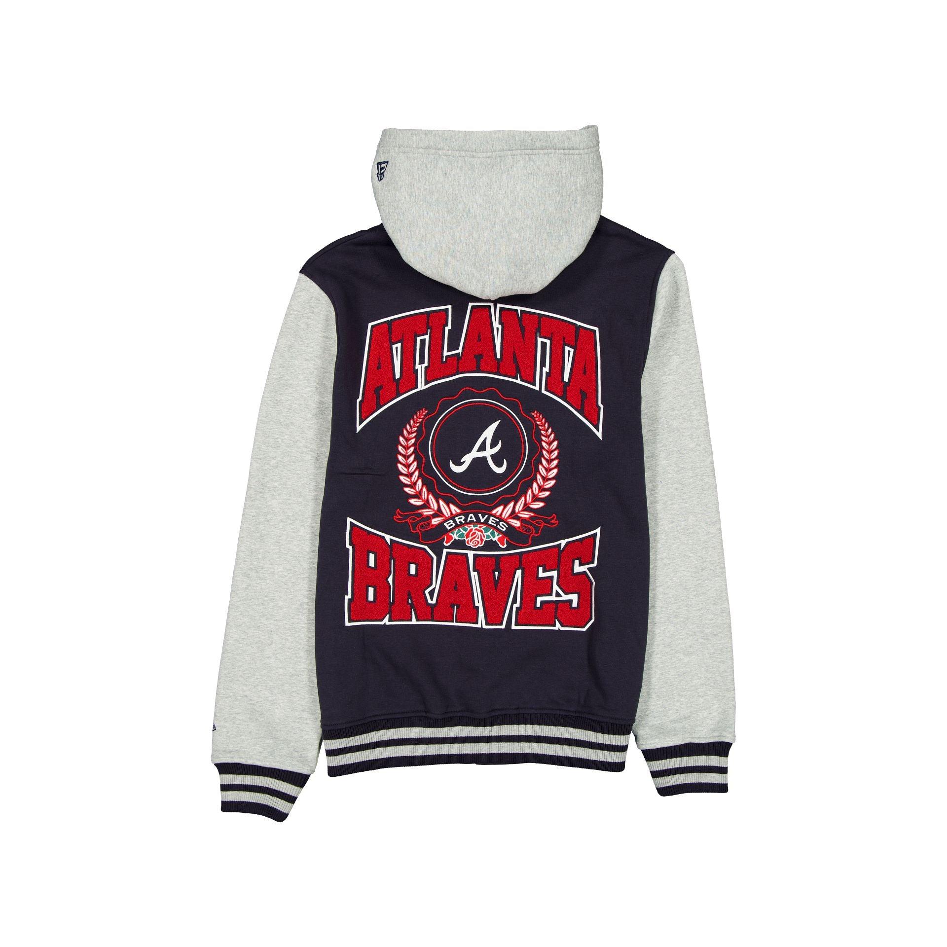 Atlanta Braves Throwback Prep Jacket Male Product Image