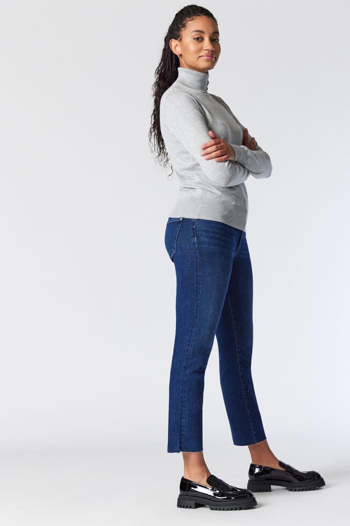 Viola Straight Leg Jeans - Dark Brushed LA Blue Product Image