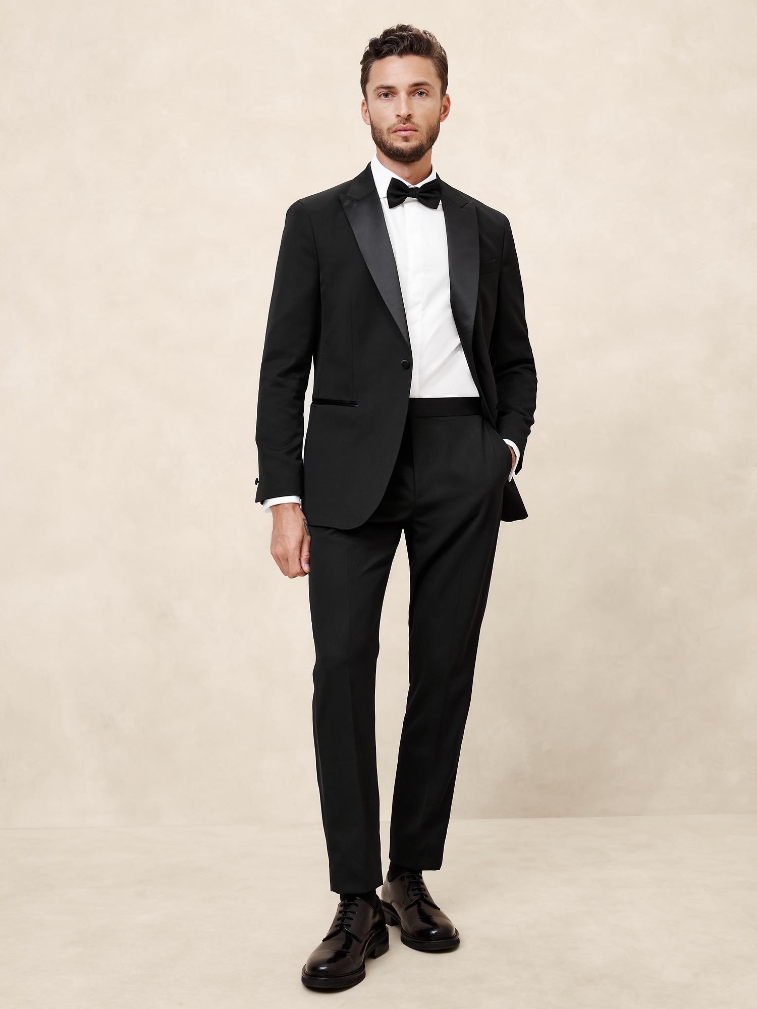 Tailored-Fit Luxe Tuxedo Suit Trouser Product Image