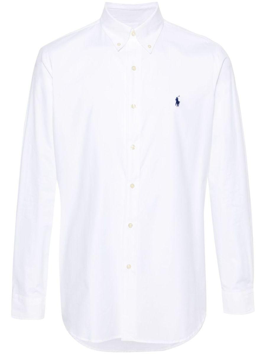 POLO RALPH LAUREN Long Sleeve Sport Shirt Clothing In White Product Image