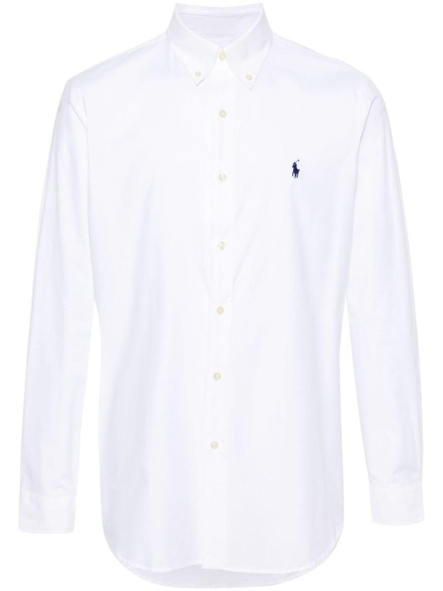 POLO RALPH LAUREN Long Sleeve Sport Shirt Clothing In White Product Image
