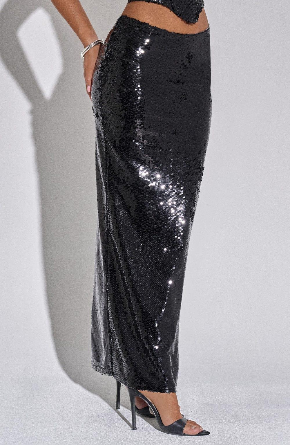 Larisa Maxi Skirt - Black Product Image