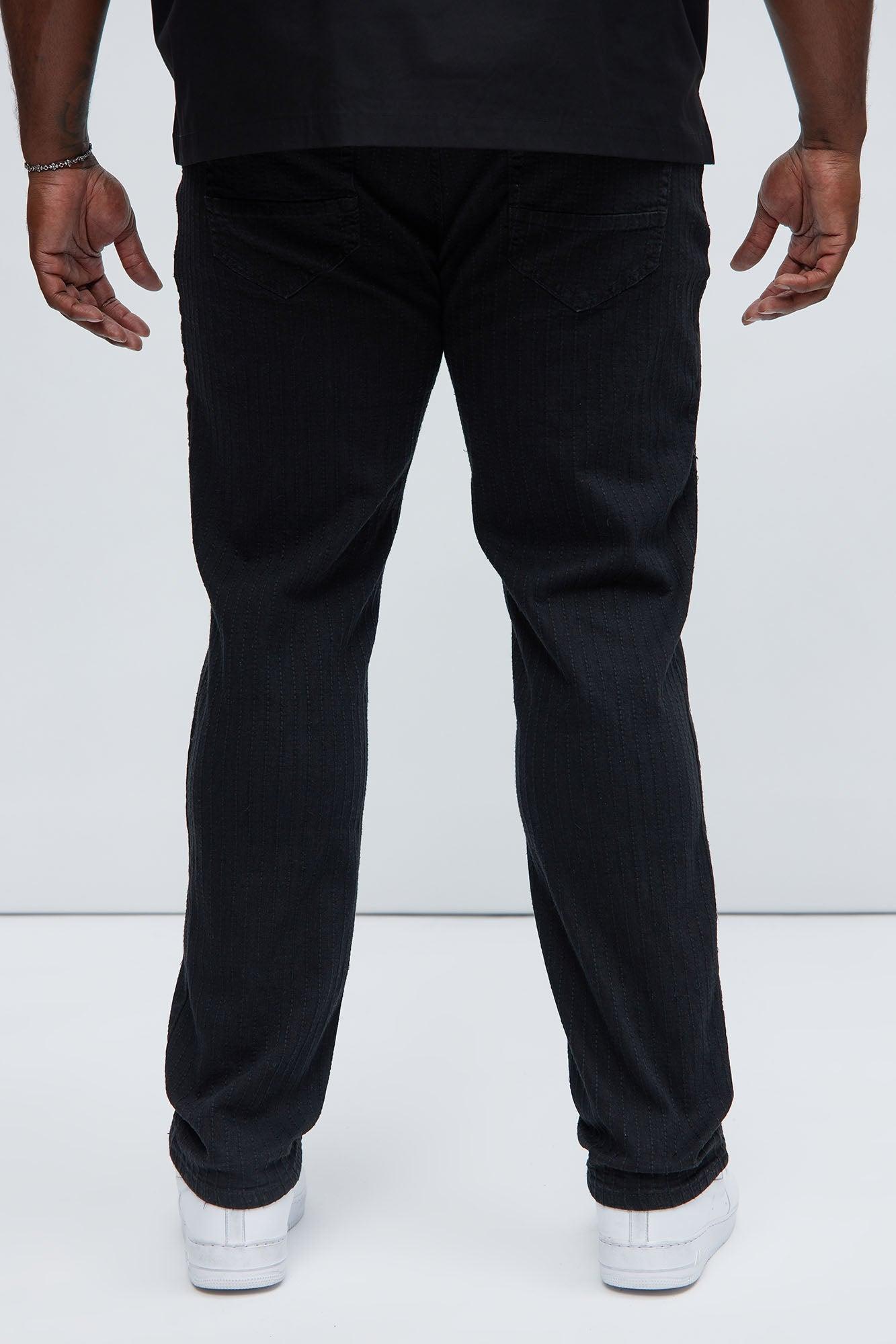 Line Me Up Stitched Slim Pants - Black Product Image