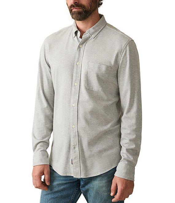 Faherty Coastline Knit Long Sleeve Woven Shirt Product Image