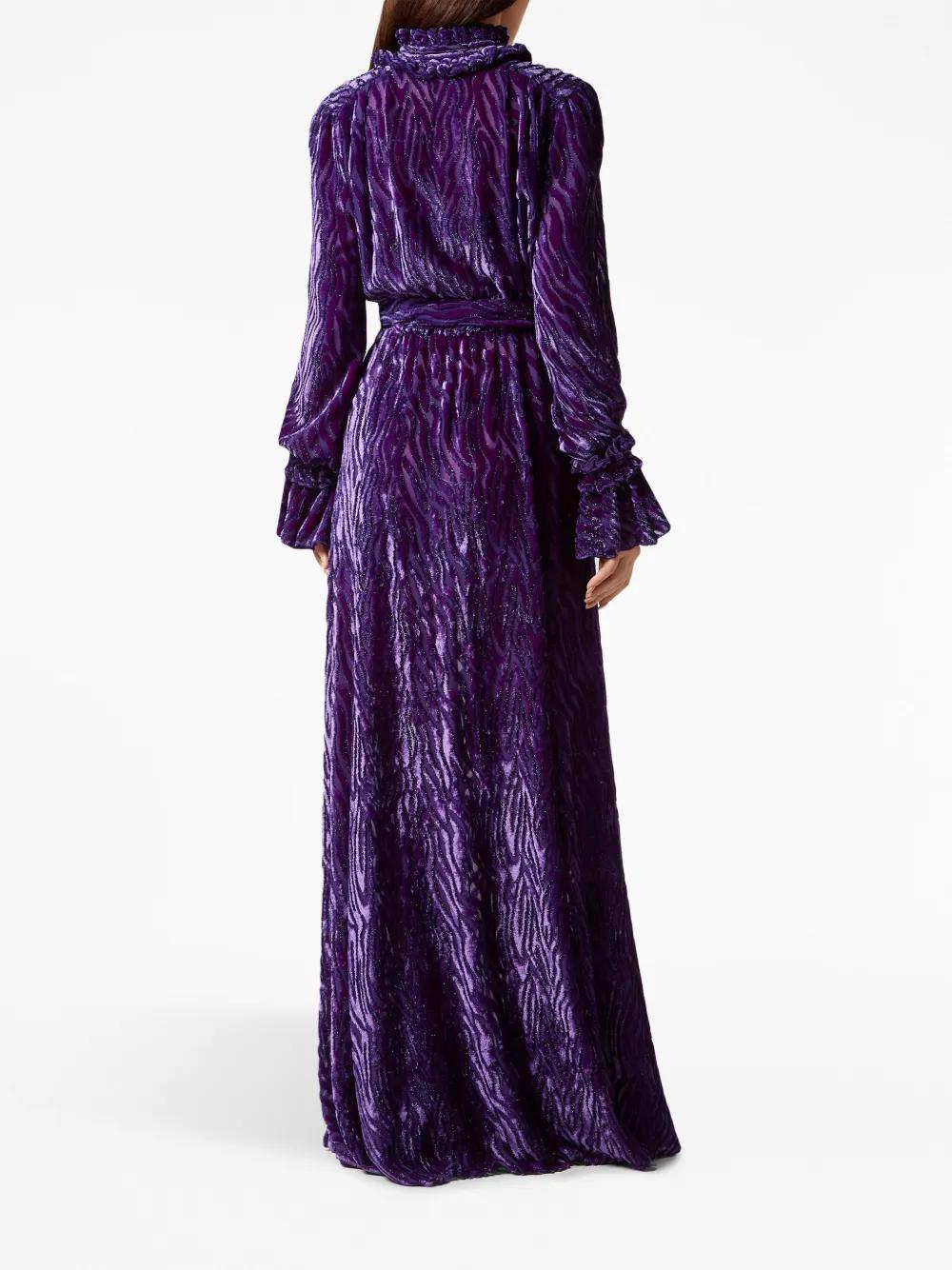 Chiffon Gipsy devoré-effect dress Product Image