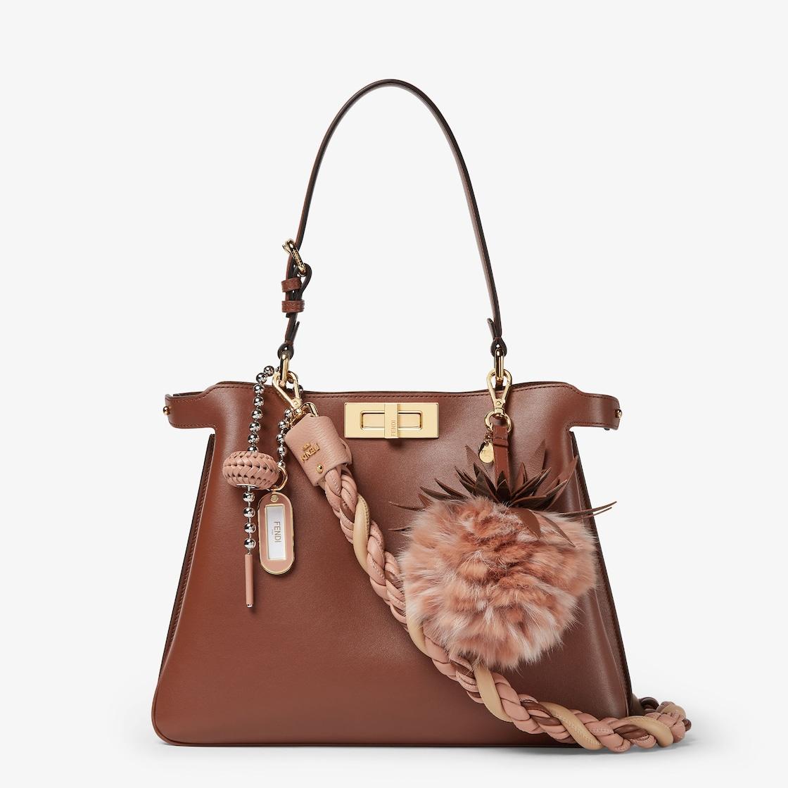 Fendi Pineapple CharmPink fox and rabbit fur charm Product Image