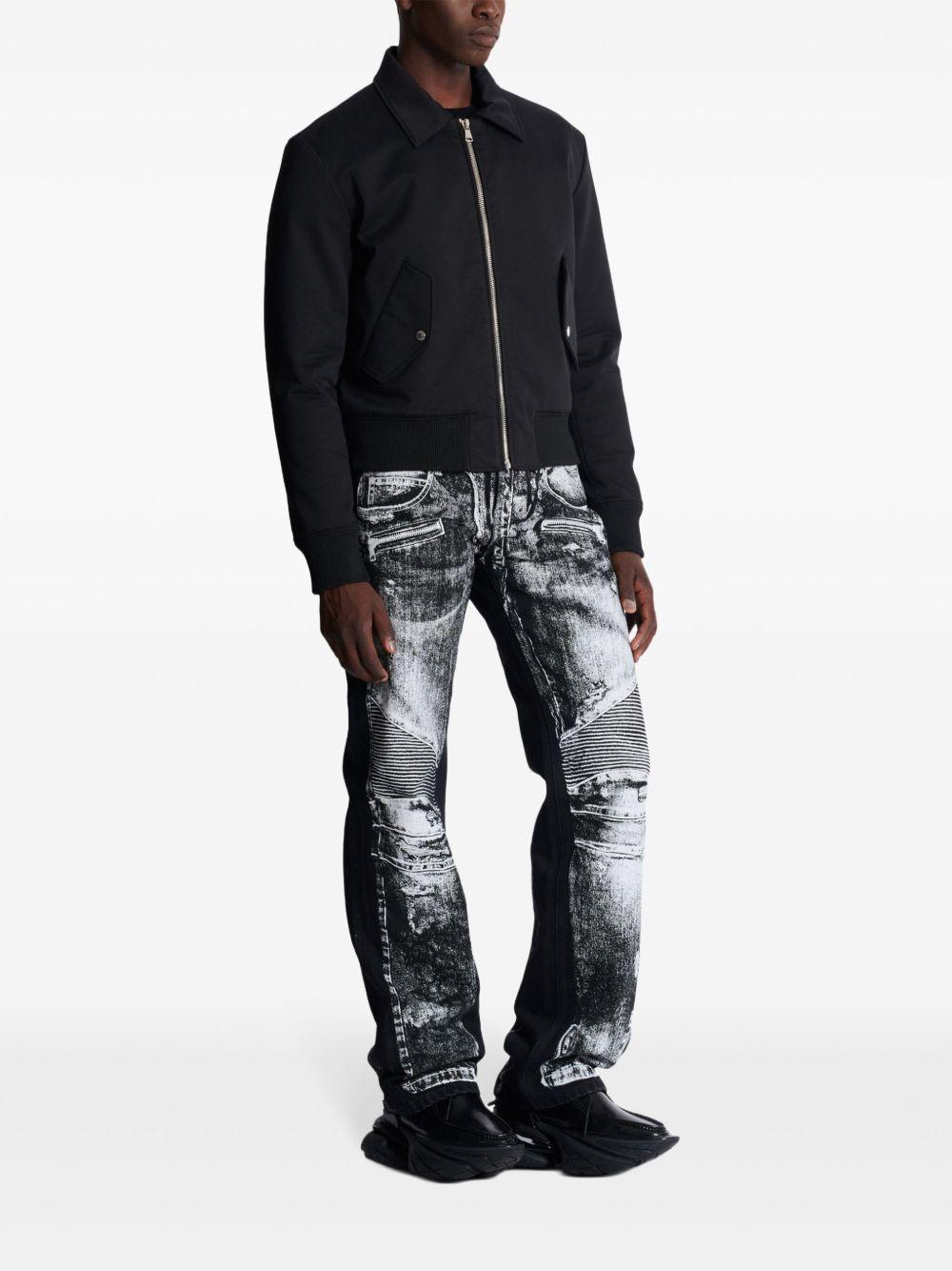 logo-embroidered bomber jacket Product Image