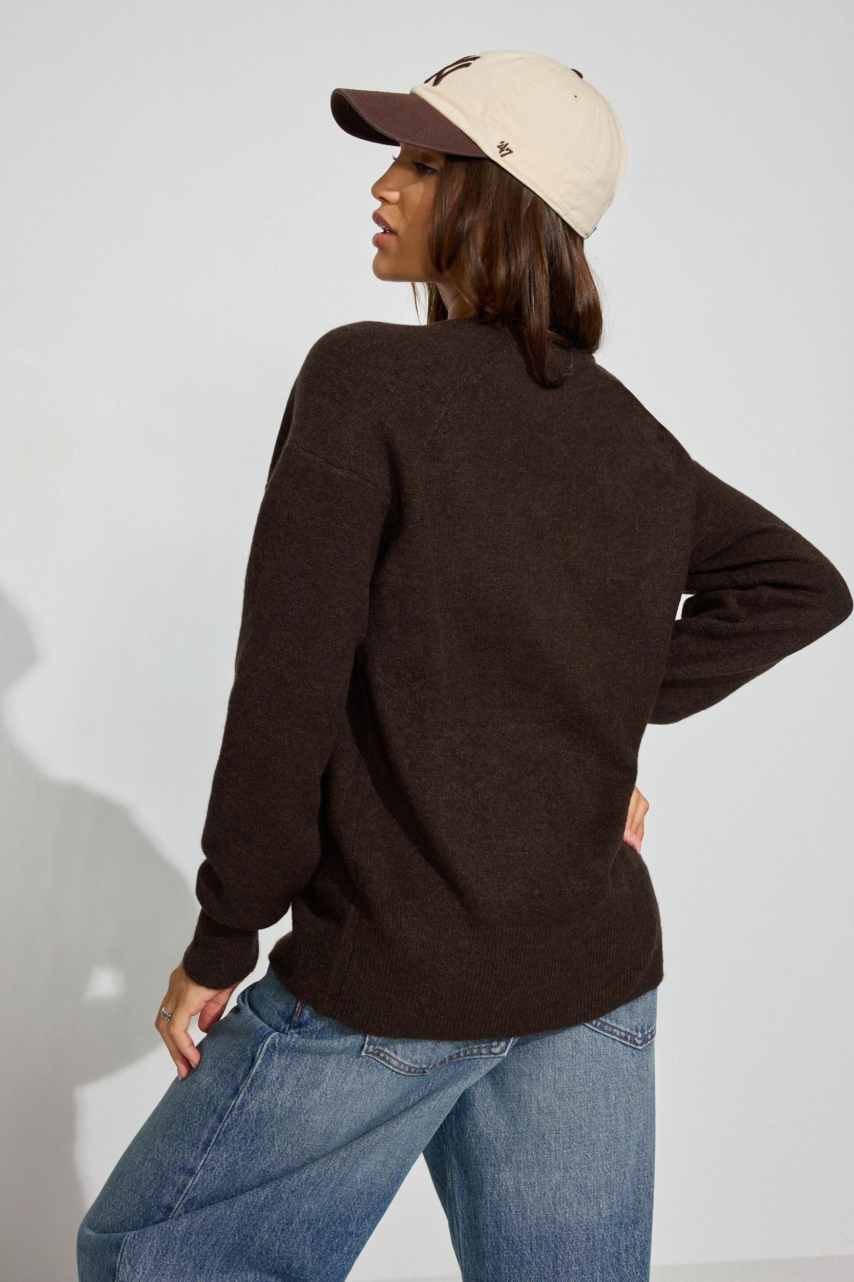 Long Sleeve Spongy Oversized Cardigan Product Image