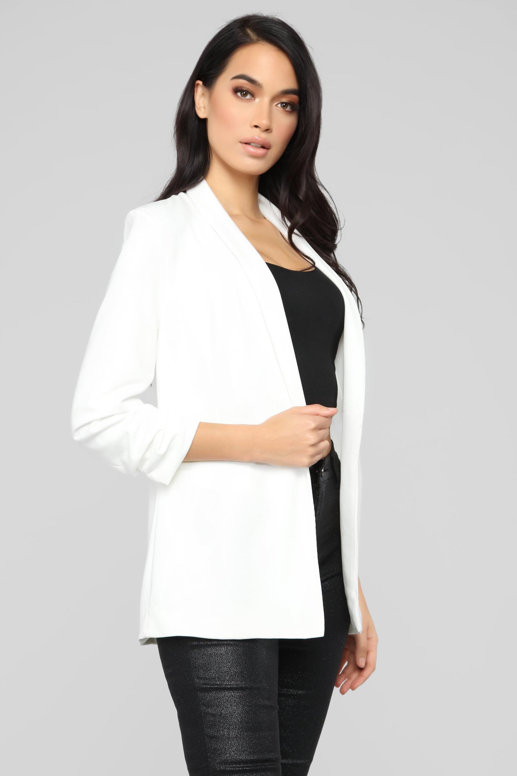 The Celine Blazer - Ivory Product Image