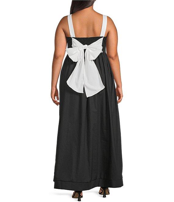 Sugarlips Plus Roxy Smocked-Back Long Dress Product Image