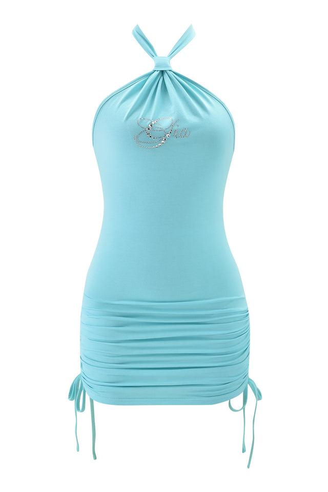 ROWAN MINI DRESS - TEAL Product Image