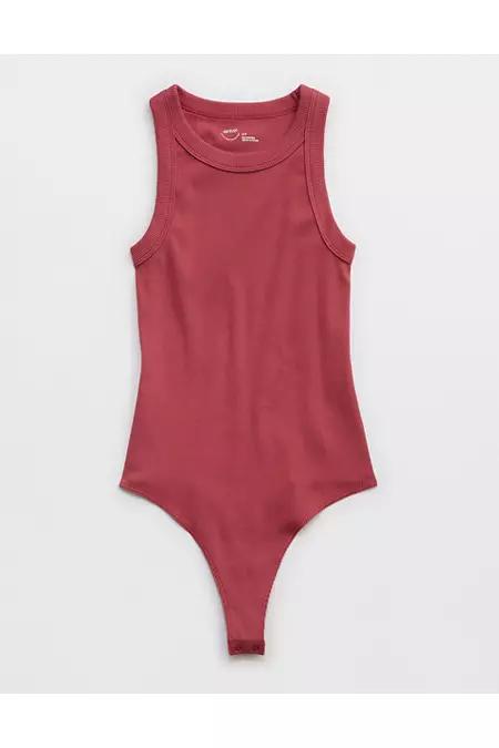 Aerie Free Spirit Ribbed Bodysuit Women's Product Image