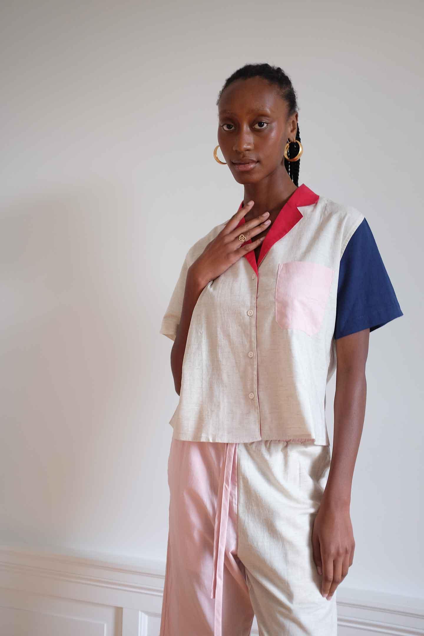 Lounge Pants - Blush Block Product Image