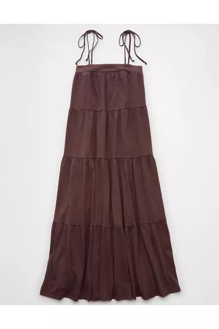 AE Sunchaser Knit Tie Shoulder Maxi Dress Women's Product Image