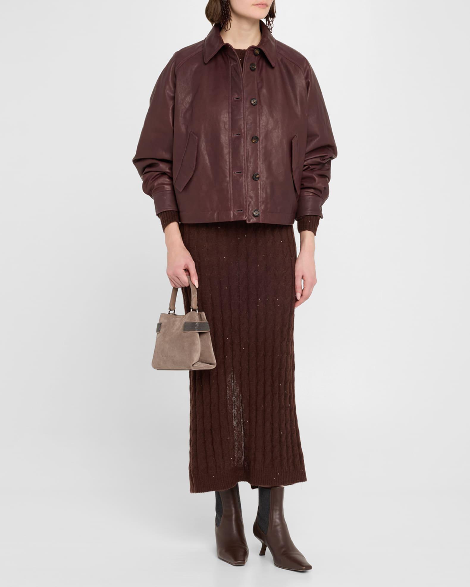 Essense Mini Monili Suede Top-Handle Bag Product Image